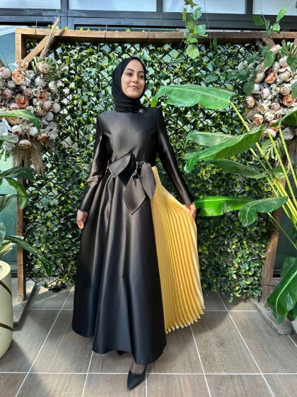 Senna SD241041030023 Siyah Donetella Abiye