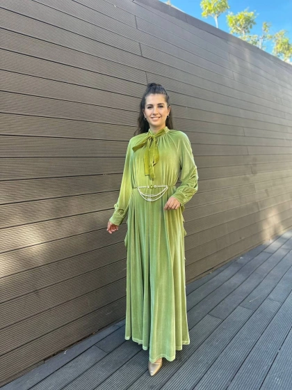 Senna SD241041030049 Fıstık Yeşili Ria Abiye