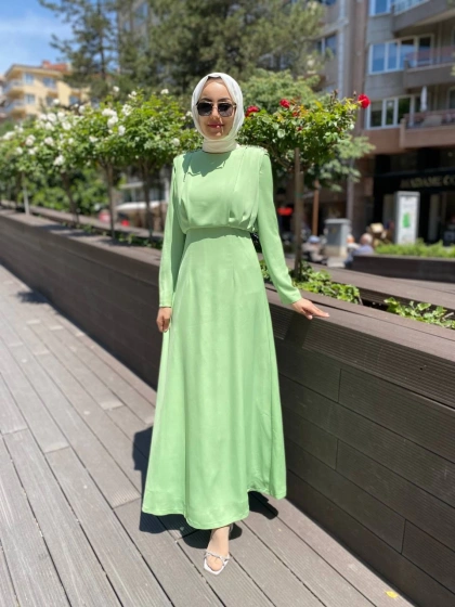 Senna SD242042030007 Fıstık Yeşili Ravine Abiye