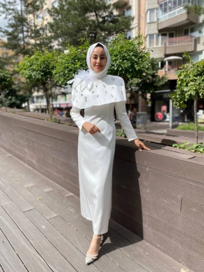 Senna SD242042030018 Ekru Wonderland Abiye