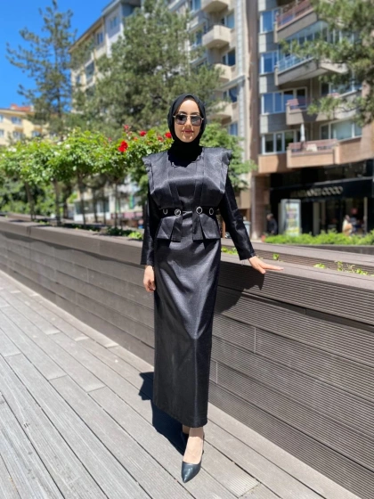 Senna SD242042030024 Siyah Fayette Abiye