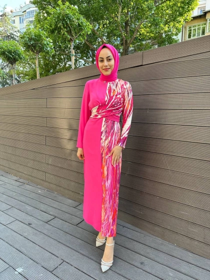 Senna SD242042030041 Fuşya New Umberta Abiye