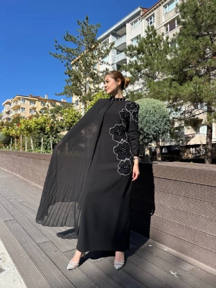 Senna SD242042030043 Siyah Rosalin Abiye