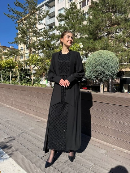 Senna SD251051030123 Siyah Dorota Abiye