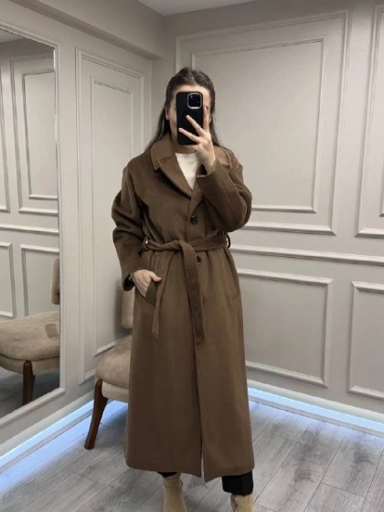 Trenç 5890 Kahve Kaşe Kaban