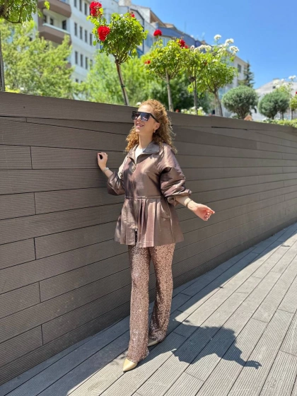 Venöve 23SSBMB0004 Kahverengi Ranzi Bomber