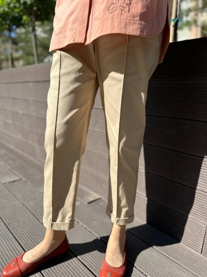Venöve 24SSPNT0019 Bej Stans Pantolon