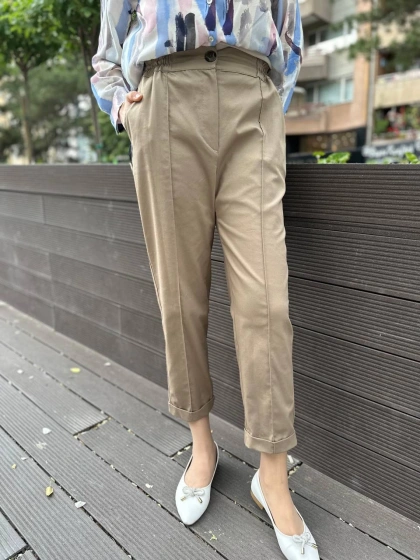 Venöve 24SSPNT0019 Haki Stans Pantolon