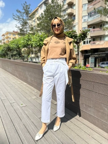 Venöve 24SSPNT0024 Ekru Brandon Pantolon