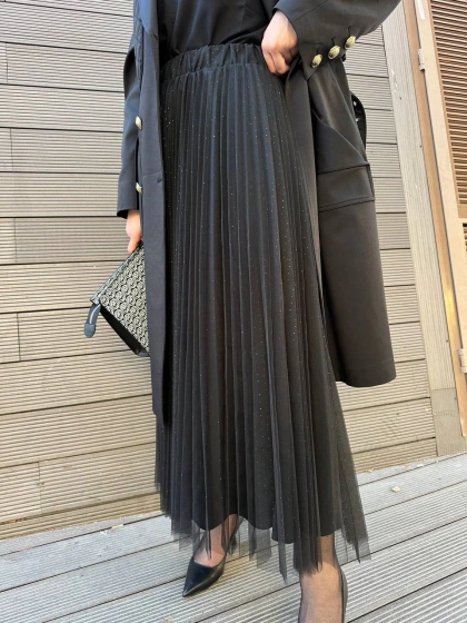 Venöve 25FWETE0001 Siyah Huelva Etek