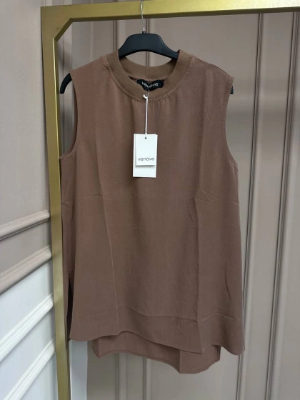 Venöve 25SSBLZ0002 Kahverengi Leia Bluz