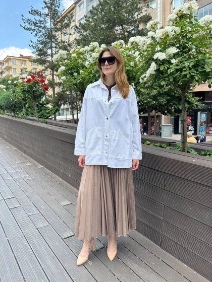 Venöve 25SSCEK0011 Krem Tessa Ceket