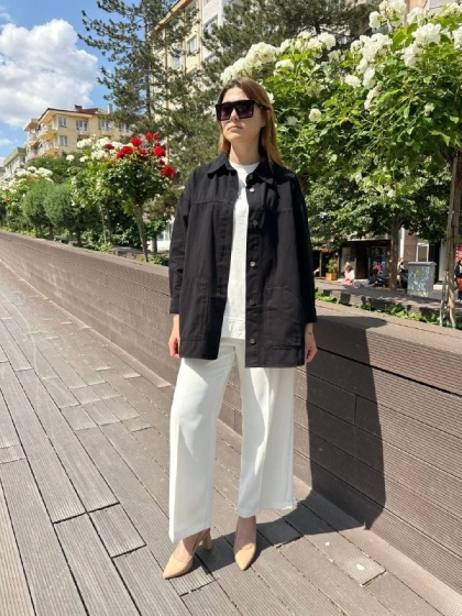 Venöve 25SSCEK0011 Siyah Tessa Ceket