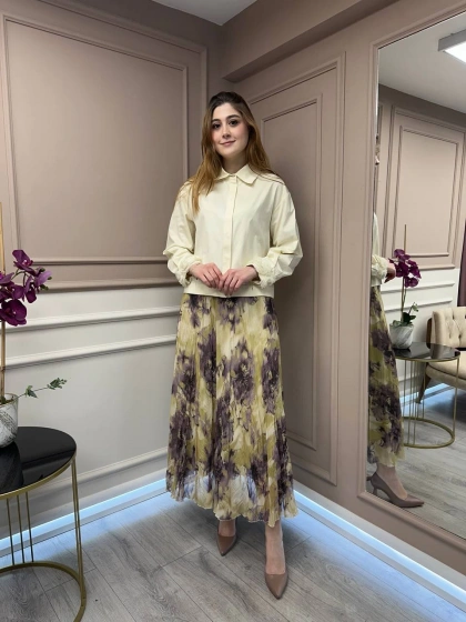 Venöve 25SSGOM0026 Sarı Bonnie Gömlek