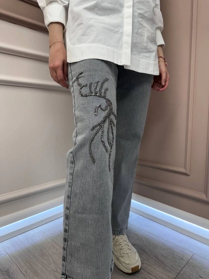 Venöve 25SSPNT0020 Gri Emily Pantolon