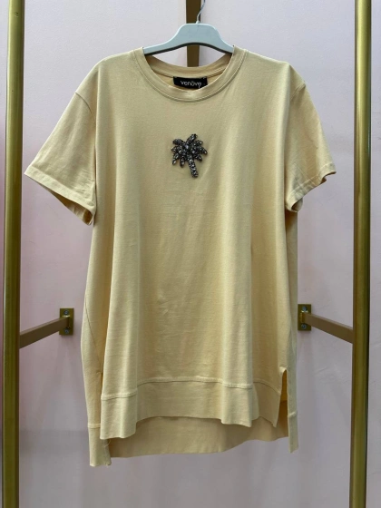 Venöve 25SSTSH0001 Camel Lola Tişört