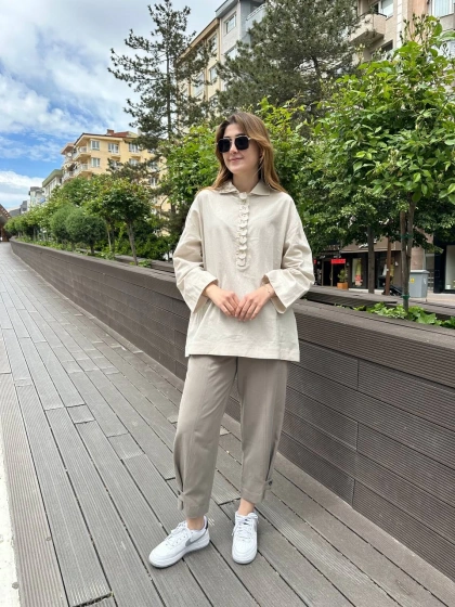 Venöve 25SSTUN0004 Bej Ernest Tunik