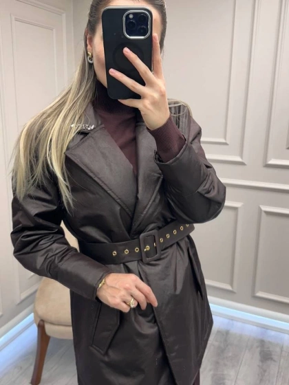 Venöve 26FWCEK0038 Kahverengi Nils Ceket