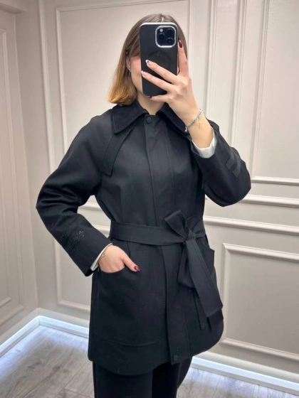 Venöve 26FWCEK0042 Siyah Patrik Ceket