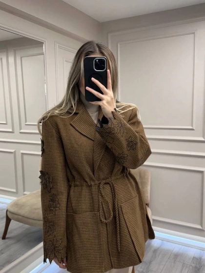 Venöve 26FWCEK0050 Camel Astra Ceket