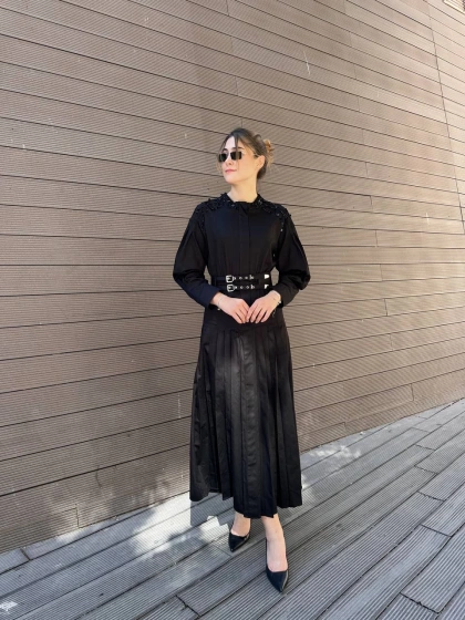 Venöve 26FWELB0003 Siyah Rayne Elbise