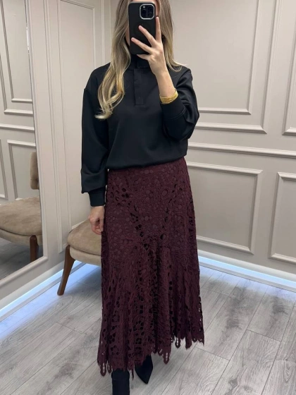 Venöve 26FWETE0002 Bordo Elvis Etek