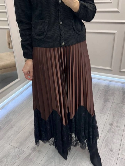 Venöve 26FWETE0012 Kahverengi Lero Etek