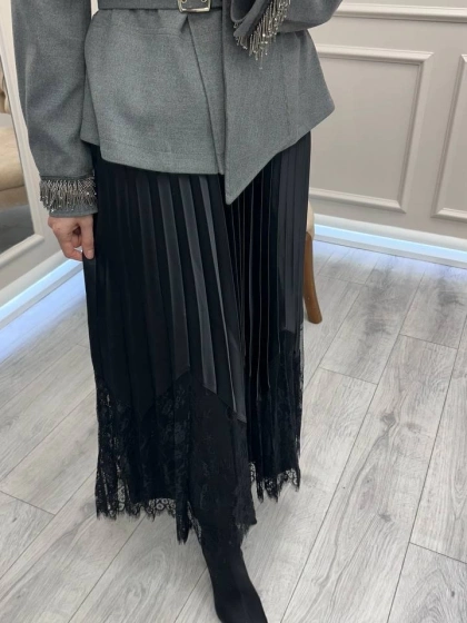 Venöve 26FWETE0012 Siyah Lero Etek