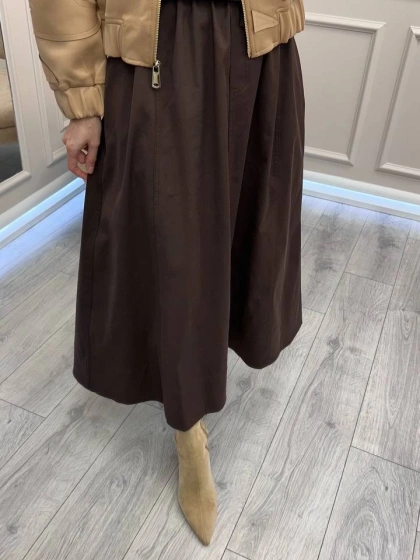 Venöve 26FWETE0021 Kahverengi Uma Etek