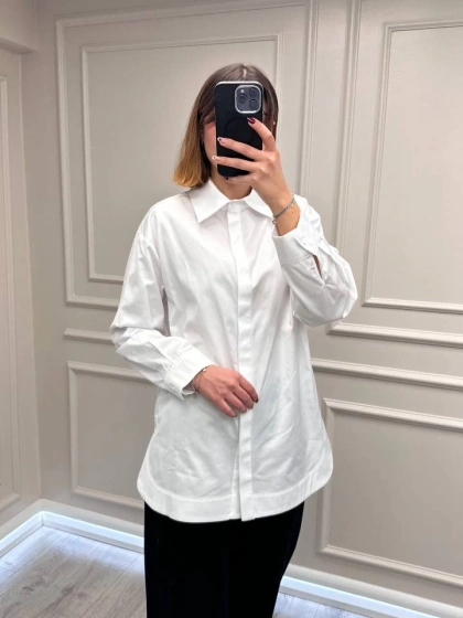 Venöve 26FWGOM0005 Beyaz Kenny Gömlek