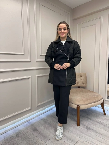 Venöve 26FWMNT0003 Siyah Stew Mont