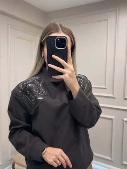 Venöve 26FWSWE0001 Kahverengi Lulu Sweat