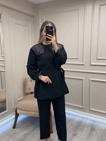 Venöve 26FWSWE0002 Siyah Nell Takım