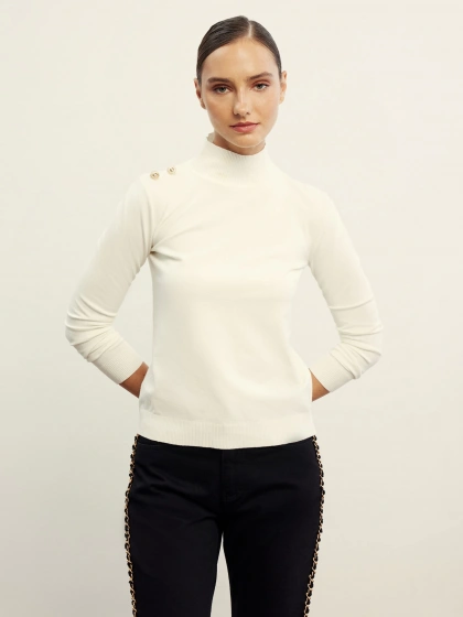 Venöve 26FWTRI0006 Ekru Pety Triko