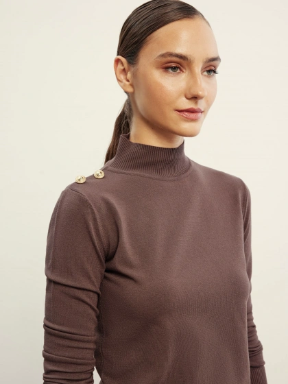 Venöve 26FWTRI0006 Kahverengi Pety Triko