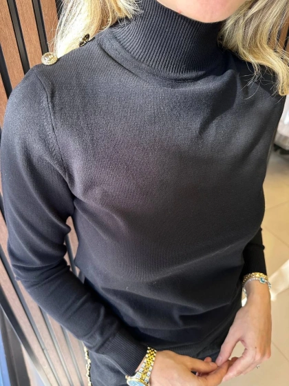 Venöve 26FWTRI0006 Siyah Pety Triko