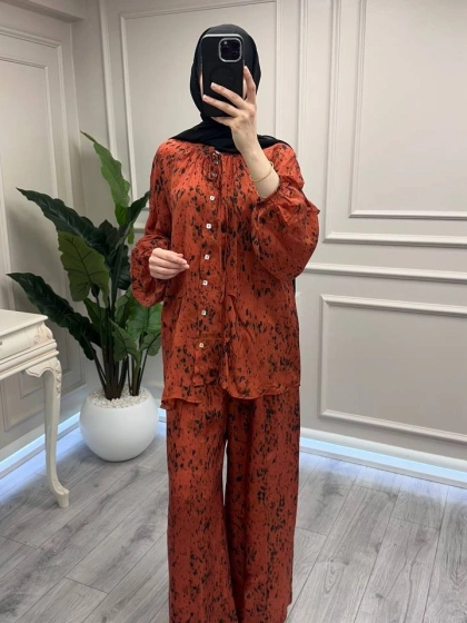 Venöve 26SSGOM0012 Desenli Dora Takım