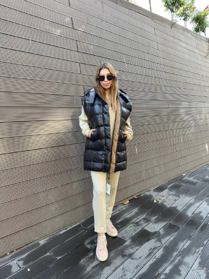 Womania 18280 Siyah Rabat Yelek