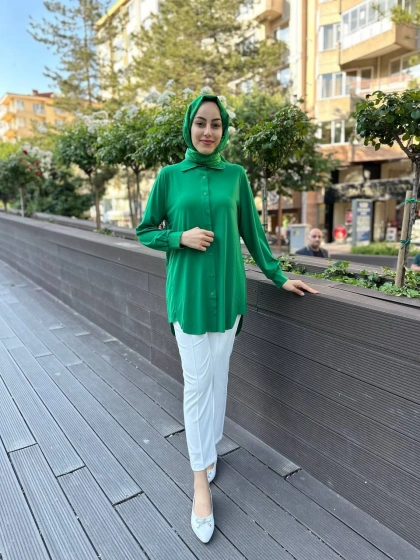 Yusuf Özdemir 23Y1360 Beyaz Belden Bağlamalı Kumaş Pantolon