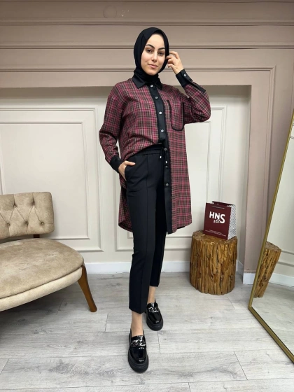 Yusuf Özdemir 23Y1360 Siyah Belden Bağlamalı Kumaş Pantolon