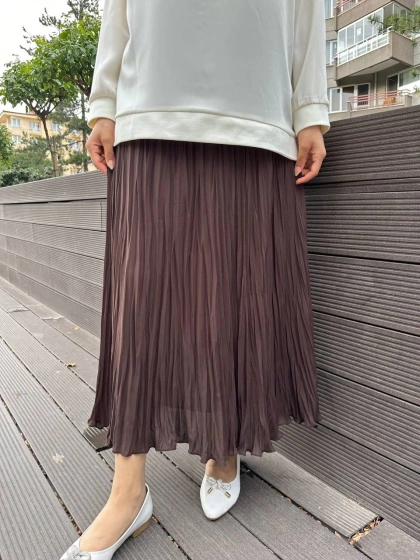 Yusuf Özdemir 25Y1504 Kahve Bürümcük Etek