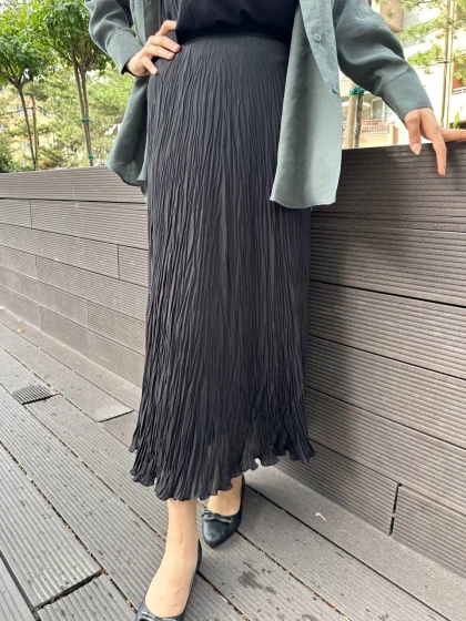 Yusuf Özdemir 25Y1504 Siyah Bürümcük Etek