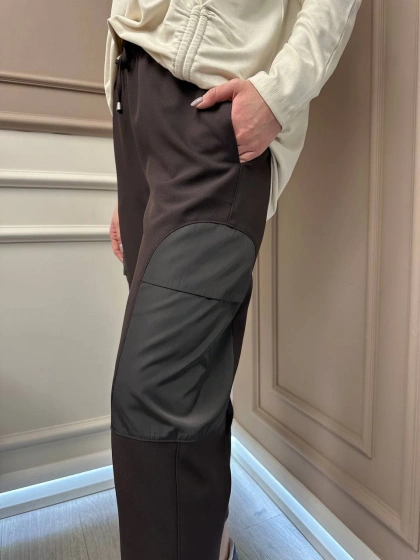 Yusuf Özdemir 25K1532 Kahverengi Cep Detaylı Pantolon