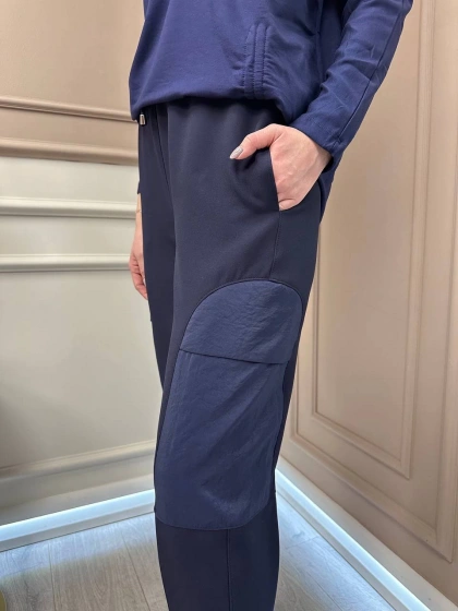 Yusuf Özdemir 25K1532 Lacivert Cep Detaylı Pantolon