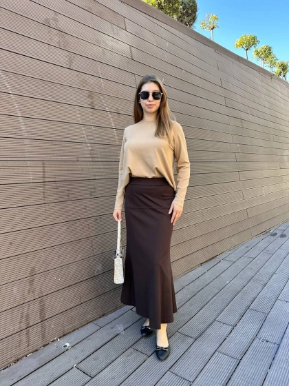 Yusuf Özdemir 25K1533 Kahverengi Çan Etek