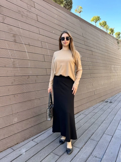 Yusuf Özdemir 25K1533 Siyah Çan Etek