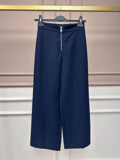 Yusuf Özdemir 25Y1303 Lacivert Fermuar Detaylı Pantolon