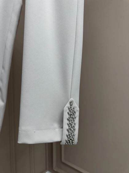 Yusuf Özdemir 25Y1456 Taş Paçası Taş Detaylı Pantolon