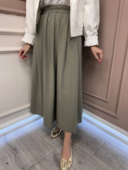 Yusuf Özdemir 25Y1572 Haki Beli Lastikli Etek