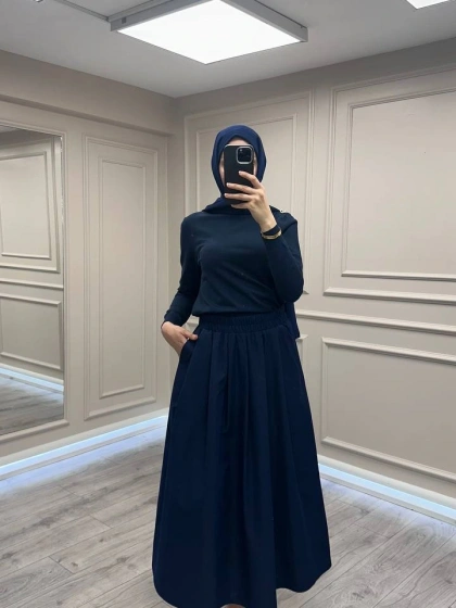 Yusuf Özdemir 26K1555 Lacivert Etek